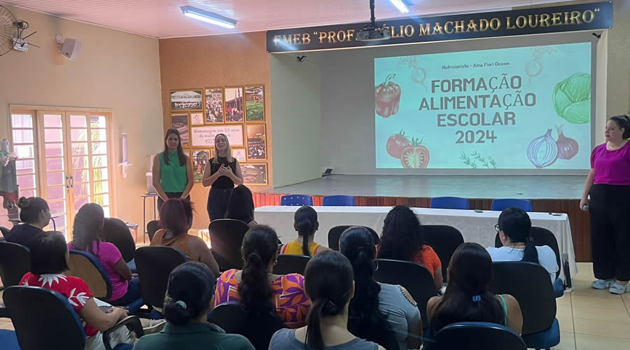 Prefeitura realiza curso de “Formação: Alimentação Escolar” para merendeiras